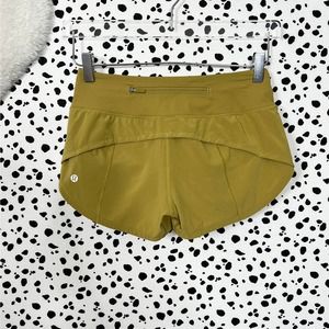 Lululemon | Speed Up 2.5" Inseam Grape Leaf Dark Yellow Workout Shorts W7AO6R